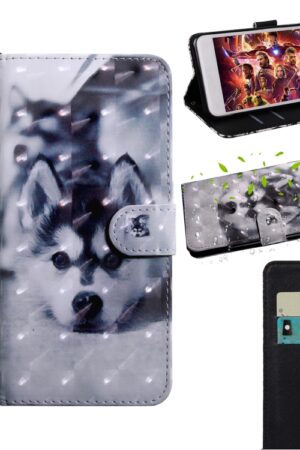 3D Painting Pattern Coloured Drawing Horizontal Flip TPU + PU Leather Case with Holder & Card Slots & Wallet