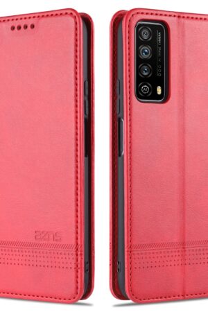 AZNS Magnetic Calf Texture Horizontal Flip Leather Case with Card Slots & Holder & Wallet, For Huawei P smart 2021, For Huawei  Y7a, For Huawei  Enjoy 20 SE 4G