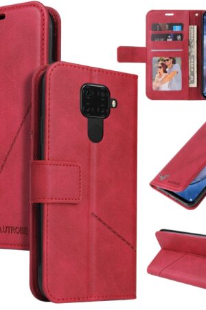 GQUTROBE Right Angle Leather Phone Case, For Huawei Mate 30 Lite, For Huawei Mate 30 Pro, For Huawei Mate 20 Pro, For Huawei P30, For Huawei P30 Pro, For Huawei P20 Lite, For Huawei P20 Pro, For Huawei Y7p