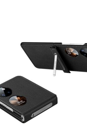 SULADA Invisible Bracket Leather Back Cover Phone Case