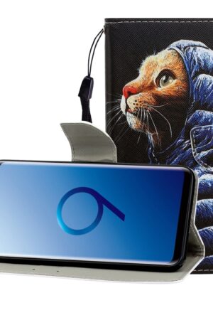 Colored Drawing Horizontal Flip Leather Case with Holder & Card Slot & Wallet, For Galaxy S9 Plus