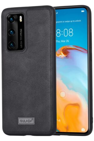 SULADA Shockproof TPU + Handmade Leather Protective Case, For Huawei Mate 20, For Huawei Mate 20 Pro, For Huawei P40, For Huawei P40 Pro, For Samsung Galaxy S20, For Samsung Galaxy S20 Plus, For Samsung Galaxy S20 Ultra
