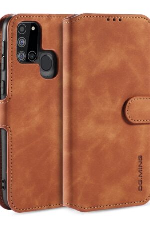 DG.MING Retro Oil Side Horizontal Flip Case with Holder & Card Slots & Wallet, For OnePlus 8 Pro, For Samsung Galaxy A21s, For Samsung Galaxy A31, For Samsung Galaxy A41 (EU Version), For Samsung Galaxy A51 5G, For Huawei Y8p, For Xiaomi Poco F2 Pro