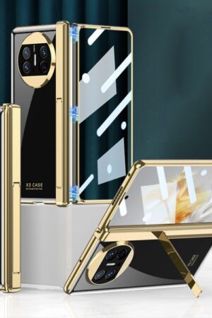 GKK Integrated Plating Hinge Folding Phone Case, For Huawei Mate X3