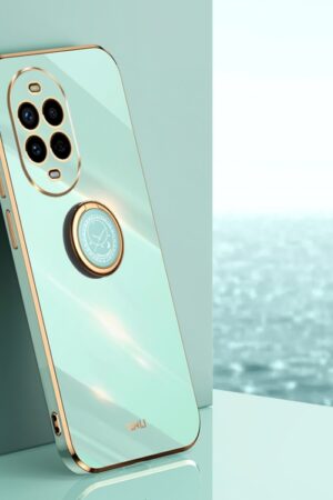 XINLI Straight 6D Plating Gold Edge TPU Shockproof Case with Ring Holder, For Huawei Nova 13 Pro, For Huawei Pura 70 Ultra, For Huawei Nova 12 SE, For Huawei Pura 70 Pro / Pura 70 Pro+, For Huawei Pura 70