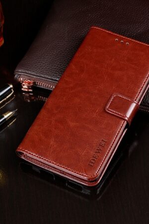 idewei Crazy Horse Texture Horizontal Flip Leather Case with Holder & Card Slots & Wallet, For Vivo X50 Pro, For ZTE Blade V 2020