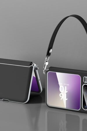 SULADA Skin Feel Liquid Leather Phone Case with Strap, For Huawei Pura X, For Huawei nova Flip, For Huawei Pocket 2, For Huawei P50 Pocket / Pocket S