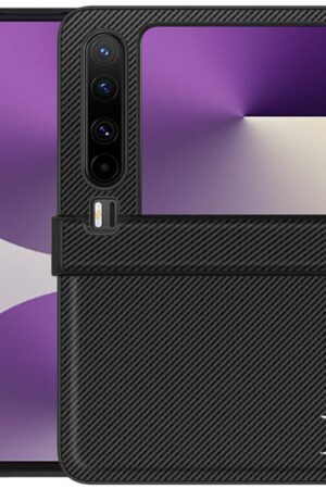 imak Ruiyi Series Carbon Fiber PU + PC Phone Case, For Huawei Pura X, For Huawei nova Flip