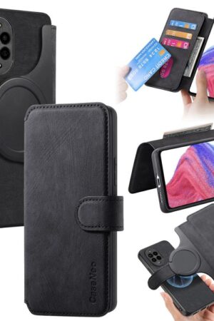 CaseNeo MagSafe RFID Anti-theft Retro Leather Phone Case
