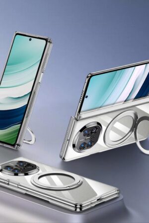 GKK Phantom Magnetic Full Coverage TPU Phone Case with Rotating Stand, For Huawei Mate X3 / X5