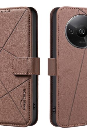 Geometric Pattern RFID Leather Phone Case