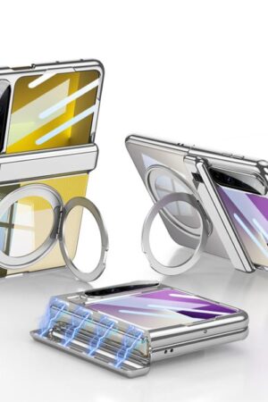 GKK Folding Magnetic Hinge Phantom Phone Case with Rotating Stand, For Huawei Pura X