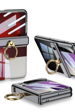 GKK Folding Magnetic Hinge Phantom Phone Case with Ring Holder, For Huawei Pura X