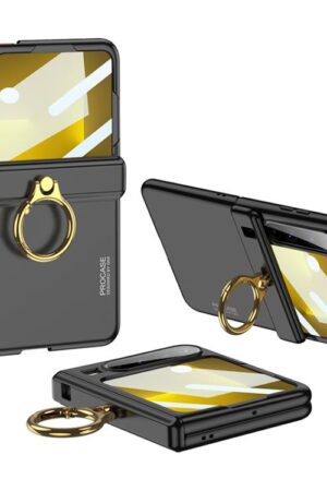 GKK Integrated Magnetic Folding Hinge Phone Case with Ring Holder, For Huawei Pura X