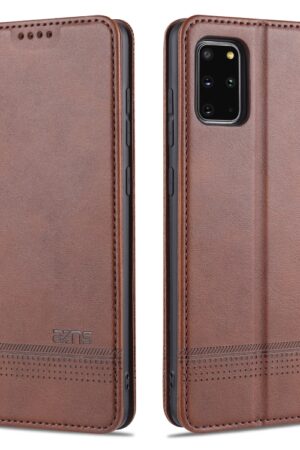 AZNS Magnetic Calf Texture Horizontal Flip Leather Case with Card Slots & Holder & Wallet, For Samsung Galaxy S20+