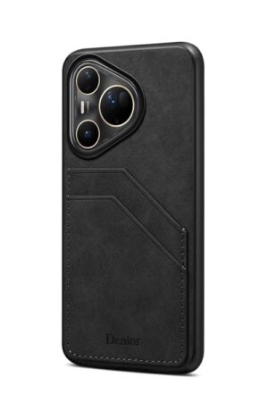 Denior D09 PU Dual Card Slot Back Cover Phone Case, For Huawei Pura 80 Ultra 5G, For Huawei Pura 80 Pro 5G, For Huawei Pura 80 5G