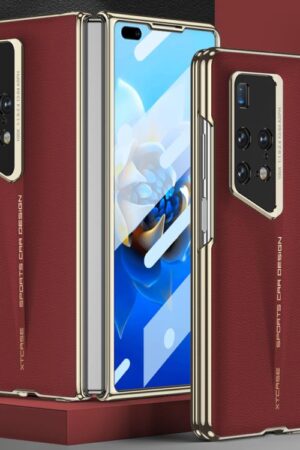 GKK Blade Phantom Plain Leather Folding Phone Case, For Huawei Mate X2