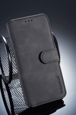 DG.MING Retro Oil Side Horizontal Flip Case for Huawei P20, with Holder & Card Slots & Wallet, Huawei P20