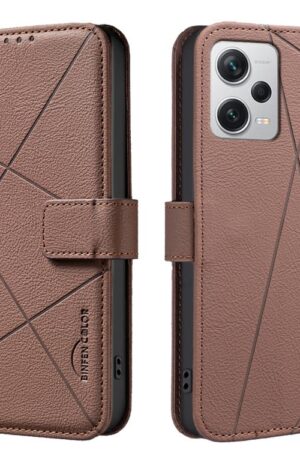 Geometric Pattern RFID Leather Phone Case